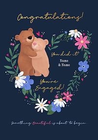 Tap to view Cinnamon Bear Engagement Congratulations Card