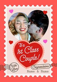 Tap to view 1st Class Couple Engagement Photo Card