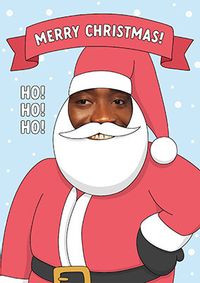 Tap to view Ho Ho Ho Santa Spoof Photo Christmas Card