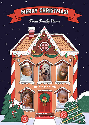 From Our House Multi Photo Christmas Card