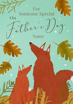 Fox Fathers Day Card