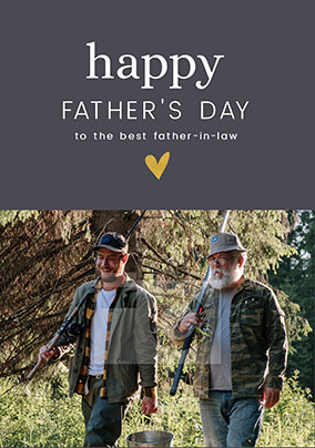 Best Father in Law Photo Father's Day Card