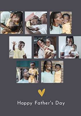 Multi Photo Father's Day Card