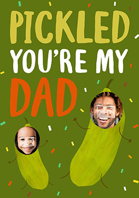 Father's Day Pickled Photo Card
