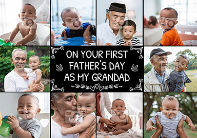 Granddad 1st Father's Day Photo Card