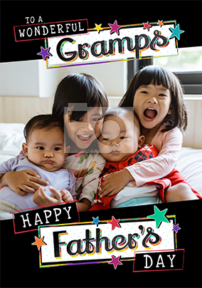 Wonderful Gramps Father's Day Photo Card