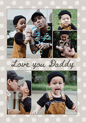 Love You Lots Photo Fathers Day Card
