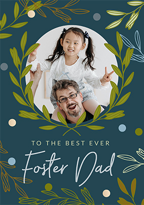 Foliage Foster Dad Father's Day Card