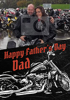 Biker Photo Father's Day Card