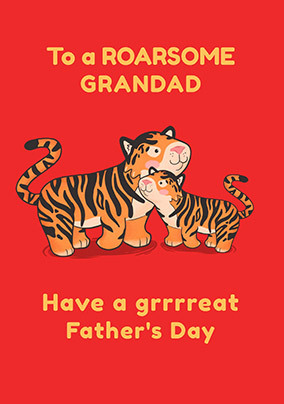 Roarsome Grandad Father's Day Card
