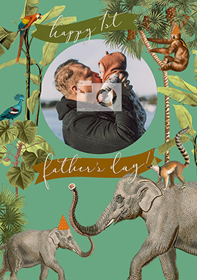 Stay Wild 1st Father's Day Photo Card