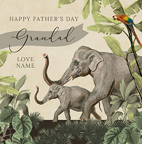 Elephant Grandad Father's Day Card