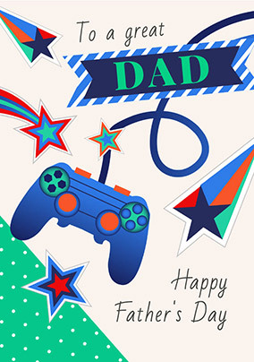 Gamer Dad Fathers Day Card