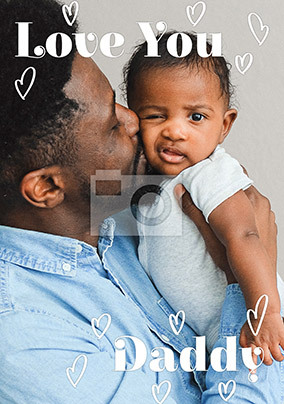 Typos Love You Father's Day Photo Card