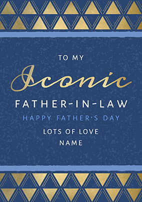 Iconic Father-In-Law Father's Day Card