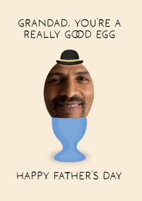 Tap to view Good Egg Grandad Photo Father's Day Card