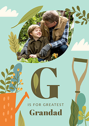G is for Greatest Grandad Father's Day Card