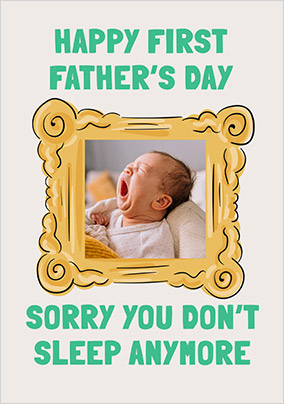 No Sleep Father's Day Photo Card