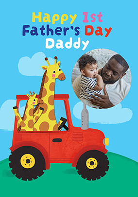 1st Father's Day Giraffes Card