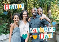 Tap to view Happy Father's Day Landscape Photo Upload Card