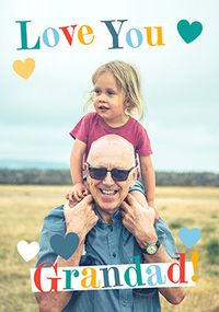 Tap to view Love You Grandad Full Photo Birthday Card