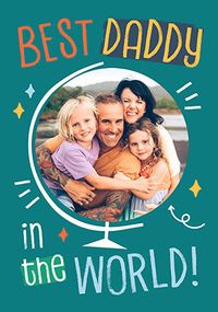 Tap to view Cancer Research UK Best Daddy In The World Birthday Photo Card