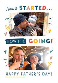 Tap to view How it Started vs How it's Going Father's Day Card