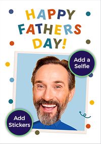 Tap to view Funky Faces Happy Father's Day Photo Card