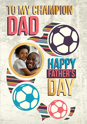 Champion Dad Father's Day Photo Card
