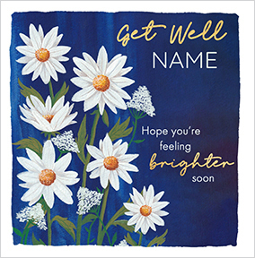 Painted Daisies Get Well Soon Card