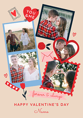 Love You Giant Photo Valentine Card