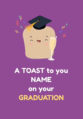 Toast Graduation Card