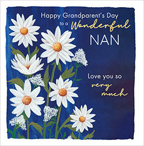 Painted Daisies Grandparents' Day Card for Nan