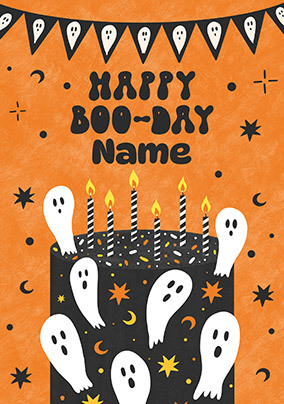 Happy Boo-Day Halloween Birthday Card