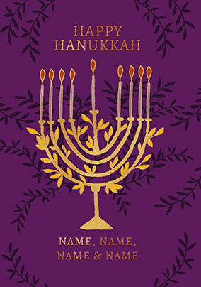 Jadore Hanukkah Card