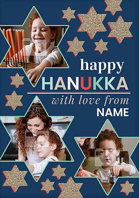 To The Stars Hanukkah Photo Card