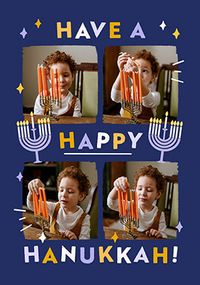 Tap to view 4 Photo Happy Hanukkah Card