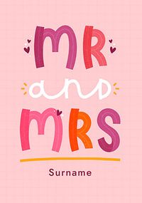 Tap to view Mr & Mrs Wedding Day Card