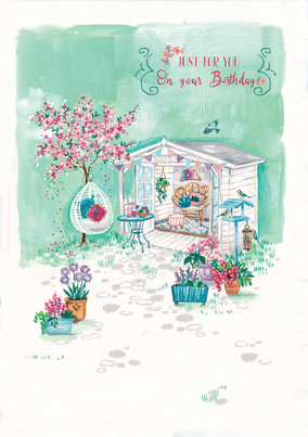 Garden View Birthday Card