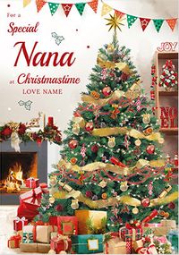 Tap to view Nana Christmas Tree Personalised Card