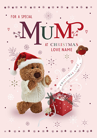 Barley Bear Mum Christmas Card