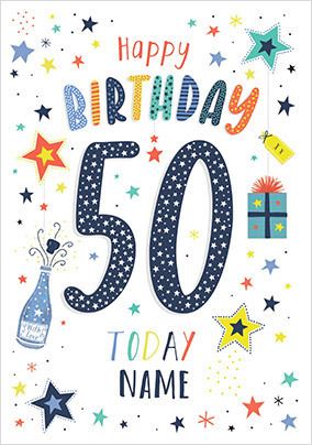 Happy 50th Birthday Card