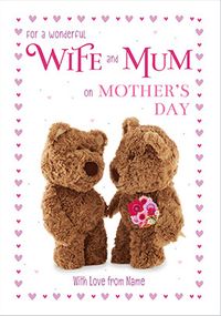 Tap to view Barley Bear Wife Mother's Day Card