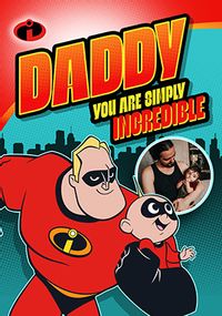 Tap to view The Incredibles Daddy Father's Day Photo Card