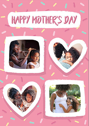 4 Photo Mothers Day Card