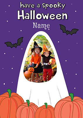 Spooky Halloween Photo Card