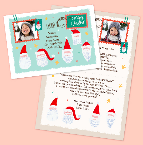 Letter From Santa & Helpers Christmas Card