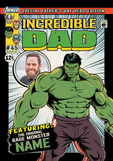 The Hulk - Incredible Dad Happy Father's Day Card