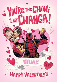 Tap to view Deadpool Chimi To My Change Valentine's Day Photo Card