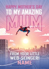 Tap to view Spiderman From Your Little Web-Slinger Mother's Day Card